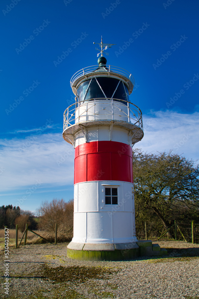 lighthouse on the coast of denmark