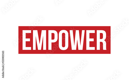 Empower Rubber Stamp Seal Vector