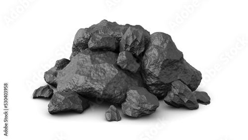 Węgiel na przezroczystym tle