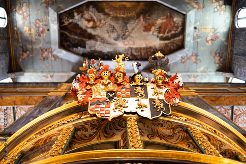 Kościół Pokoju im. Trójcy Świętej w Świdnicy – największa drewniana barokowa świątynia w Europie[2], zabytkowy budynek sakralny wybudowany na mocy porozumień traktatu westfalskiego zawartego w 1648 . photo