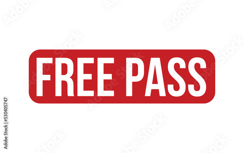 Free Pass Rubber Stamp Seal Vector
