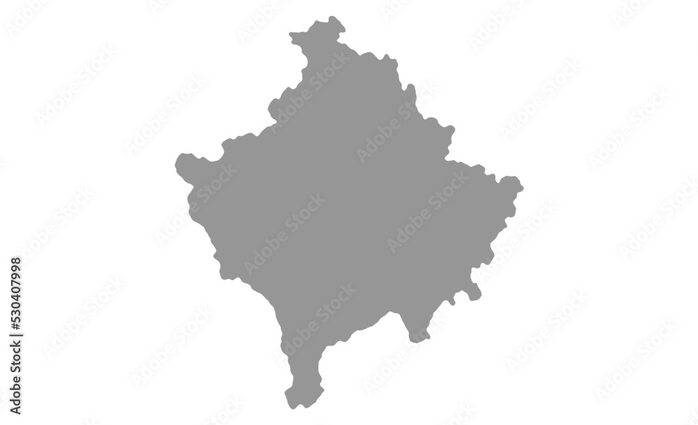 Map Kosovo vector background. Isolated country texture