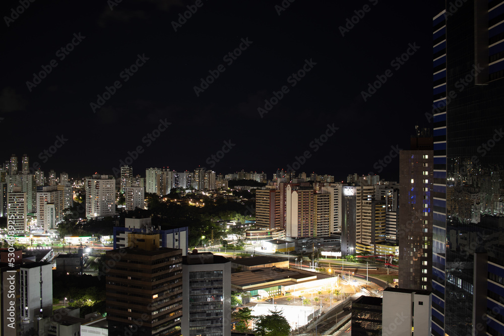 Naklejka premium city night