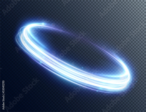 Light blue Twirl. Curve light effect of blue line. Luminous blue circle. Light blue pedistal, podium, platform, table. Vector PNG. Vector illustration	
