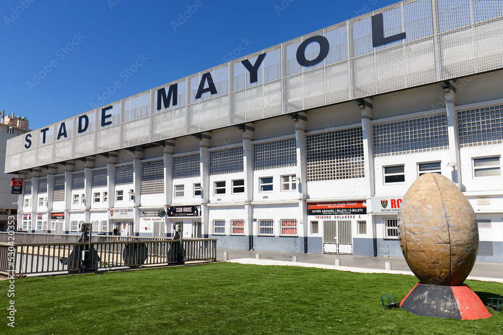 The Stade Mayol is a multi-purpose stadium in Toulon, France. It is  currently used mostly for rugby union matches and is the home stadium of RC  Toulonnais. Photos | Adobe Stock