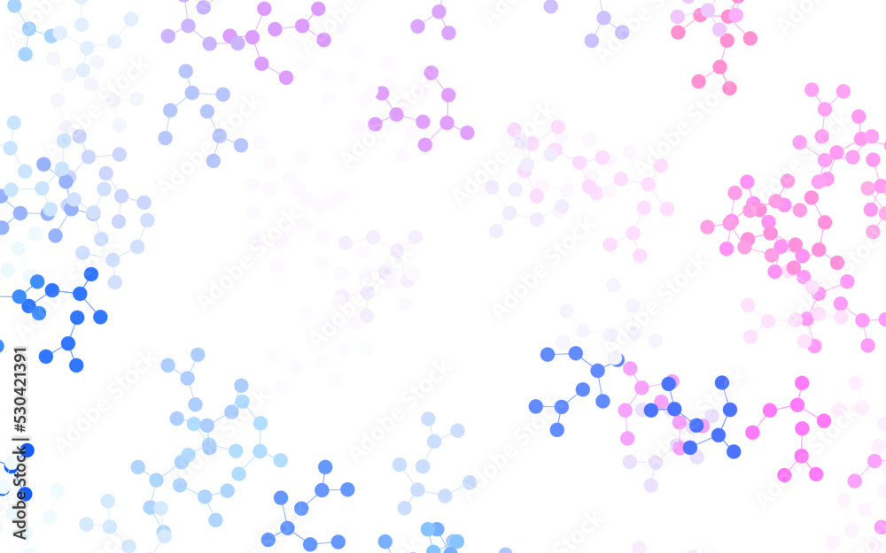 Light Blue, Red vector pattern with artificial intelligence network. Light Blue, Red vector pattern with artificial intelligence network.
