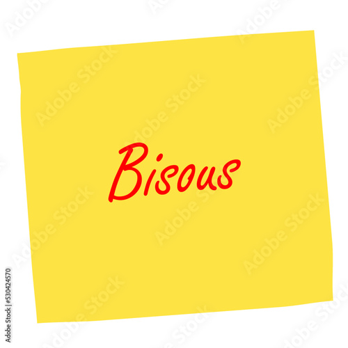 post it bisous