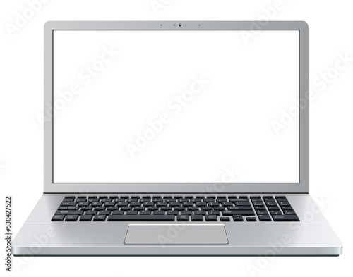 Laptop computer isolated wi...