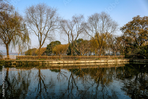 View from West Lake in the city of Hangzhou in China © YH