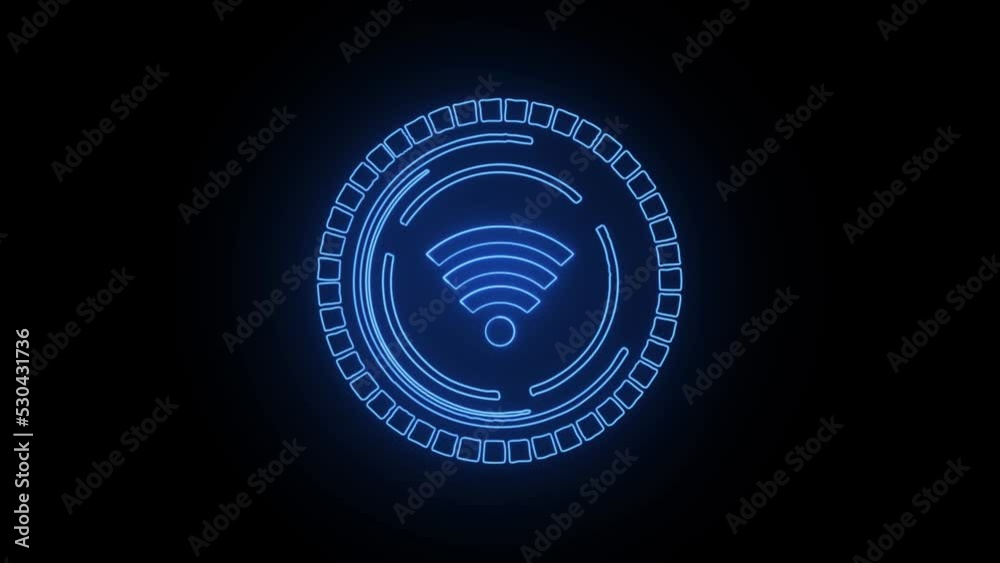 Wireless Internet Signal Icon Glowing/ 4k animation of a wireless internet connexion icon glowing
Wireless Internet Signal Icon Glowing/ 4k animation of a wireless internet connexion icon glowing