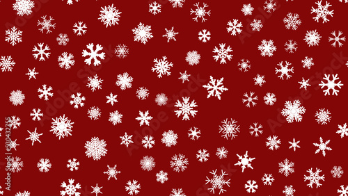 Red Seamless Christmas background snow illustration xmas. happy card