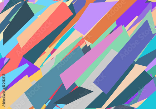 Multicolor Geometric abstract chaos vector background. concept shape