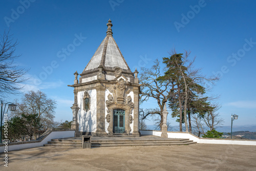 Appearance of Christ Chapel in Evangelists Court (Terreiro dos Evangelistas) at Sanctuary of Bom Jesus do Monte - Braga, Portugal. photo