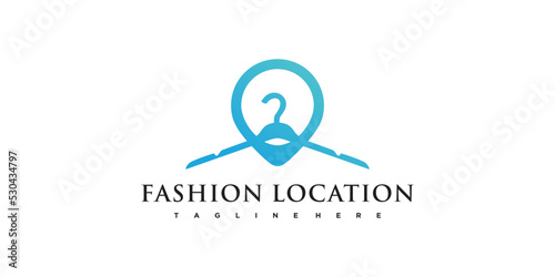 fashion logo design with concep simple Premium Vector