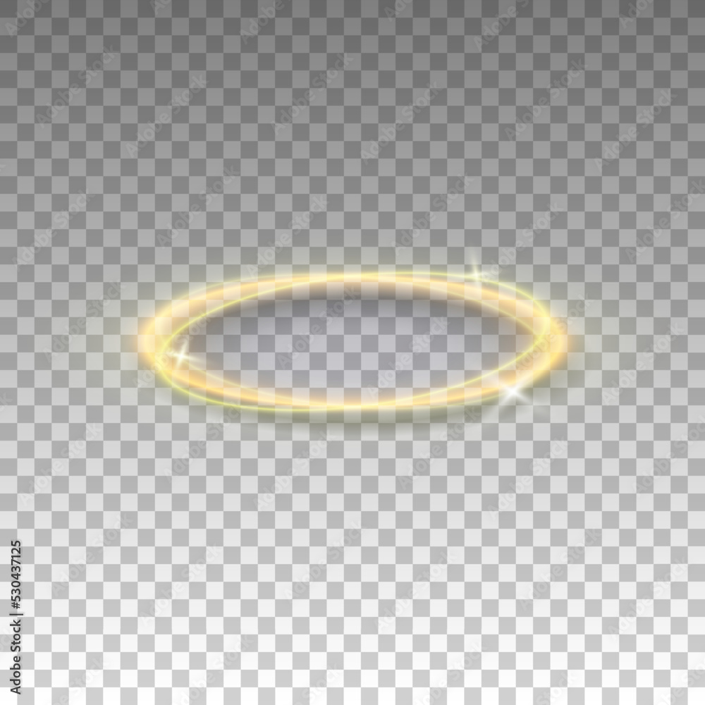Luminous Halo Set Various Golden Angel Stock Vector (Royalty Free)  1716664687 | Shutterstock