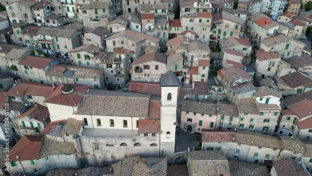 Veduta aerea di Olevano Romano - Roma - Italia