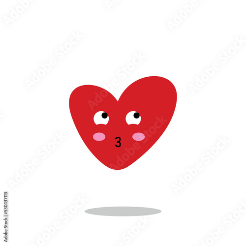 Pixel art wink and kiss heart emoji. Vintage 8 bit pixel pink emoticon of winking heart kiss goodbye face smile. Cute anime kawaii vector icon. Valentine Day romantic heart-shaped design.
