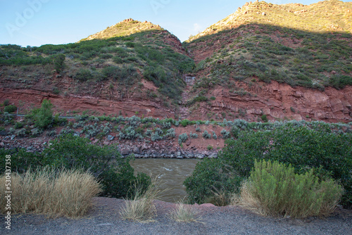 Beautiful mountains between Nevada and Arizona  photo