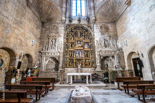 Leinwand Poster Interior of the Church of San Gil Abad at Burgos, Castilla-Leon, Spain