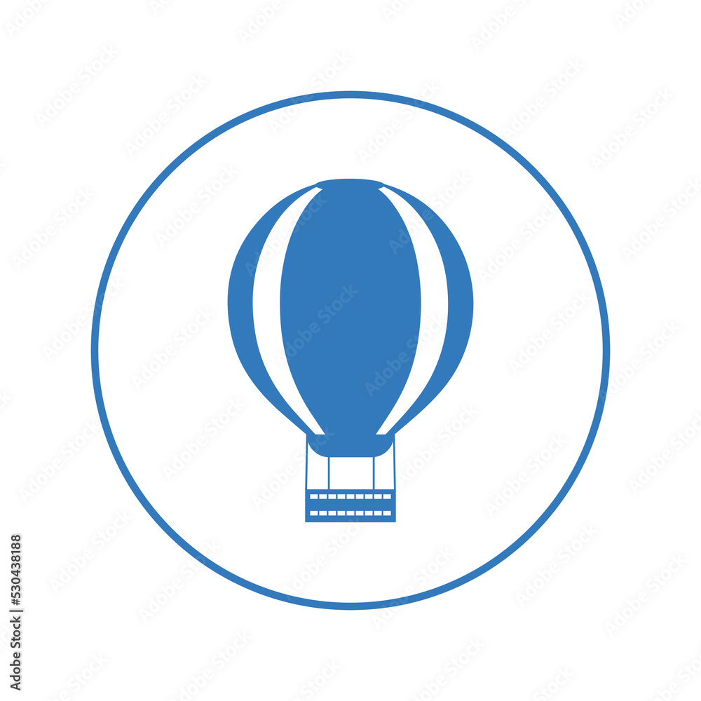 Hot air fire balloon flying icon | Circle version icon | Hot air fire balloon flying icon | Circle version icon |
