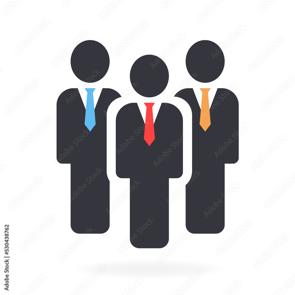 Business people in ties. Vector illustration Business people in ties. Vector illustration