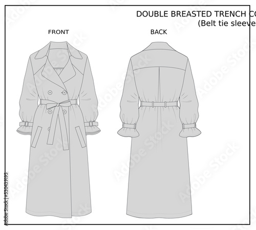Double Breasted Trench Coat
Editable svg format 