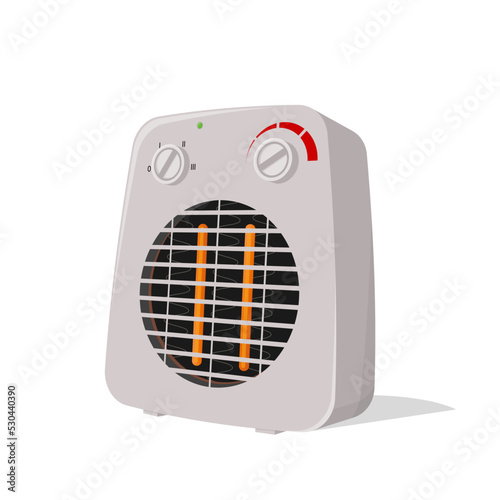 vector illustration of a fan heater