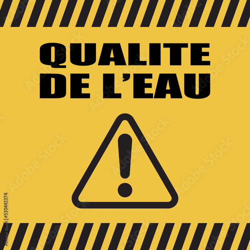 Logo qualité de l'eau.