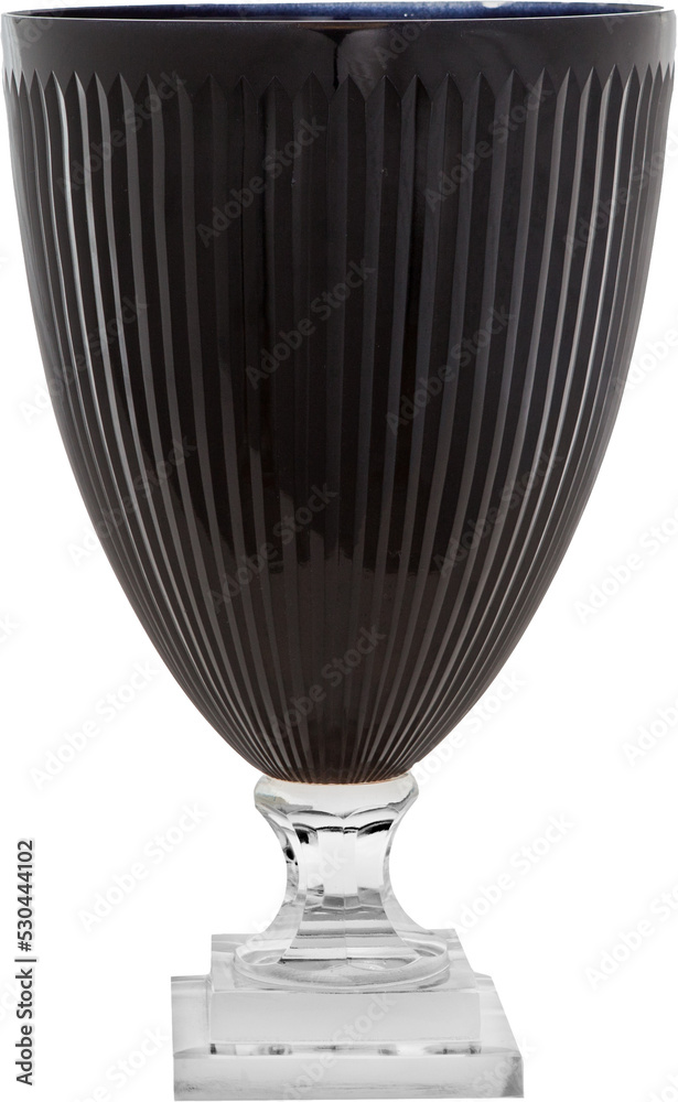 Glass and vase isolated on white Glass and vase isolated on white