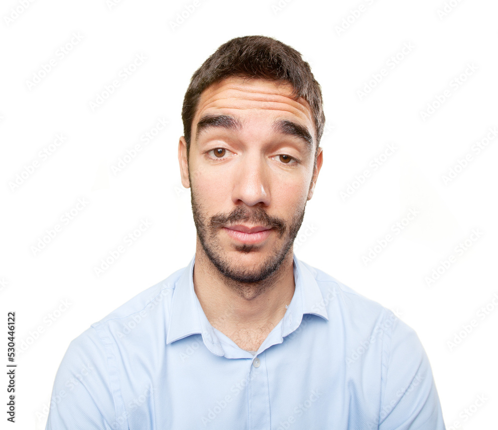 Obraz premium Close up of a vain young man