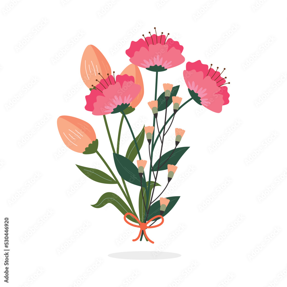 Obraz premium Vector flower icon design. Floral vector