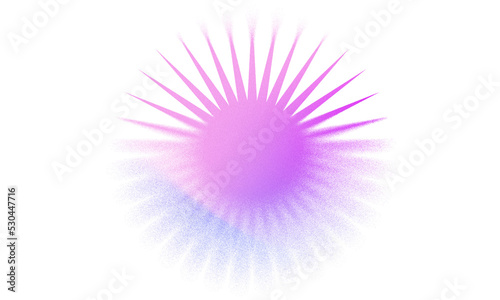 Abstract Grainy and Blurry Shape. Trendy Form with Transparency.