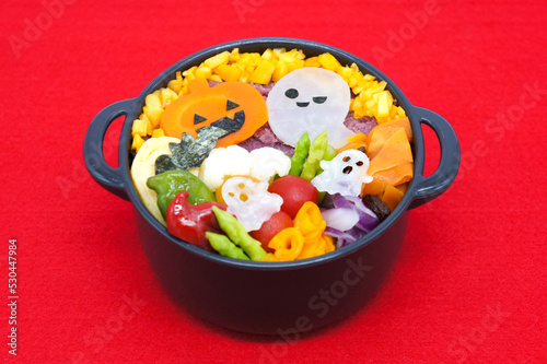 ハロウィンの手作りお弁当 photo