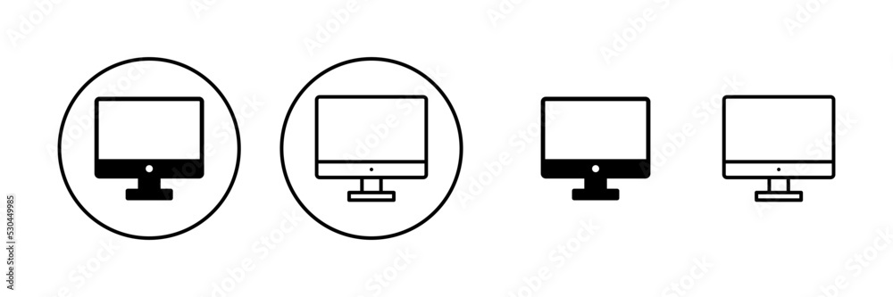 Computer icon vector. computer monitor sign and symbol Computer icon vector. computer monitor sign and symbol