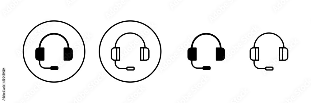 Headphone icon vector. Headvector sign and symbol Headphone icon vector. Headvector sign and symbol