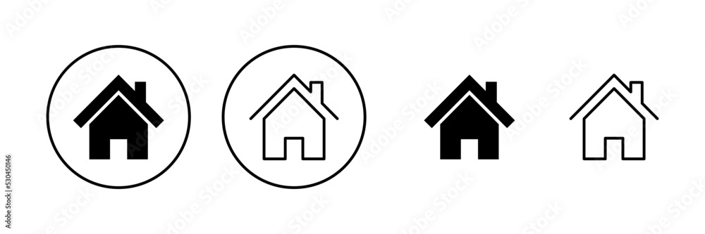 House icon vector. Home sign and symbol House icon vector. Home sign and symbol