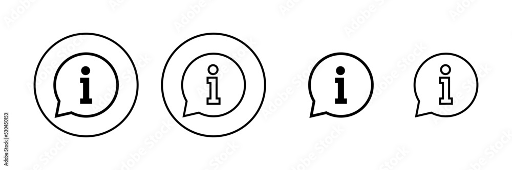 Information sign icon vector. about us sign and symbol. question mark icon