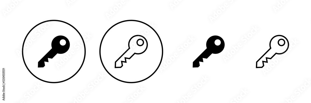 Key icon vector. Key sign and symbol. Key icon vector. Key sign and symbol.