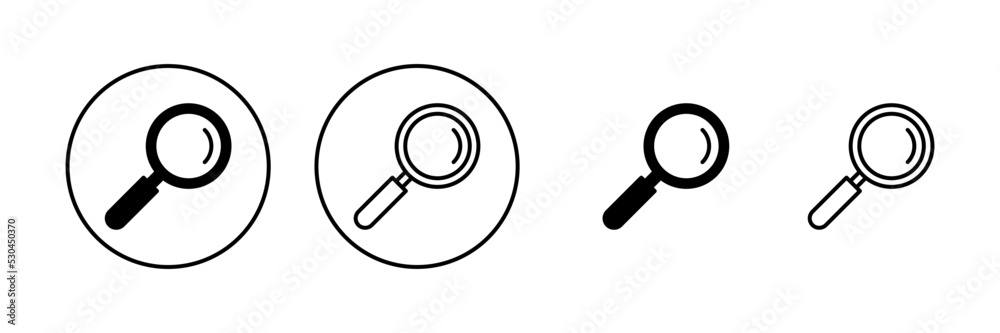 Search icon vector. search magnifying glass sign and symbol Search icon vector. search magnifying glass sign and symbol