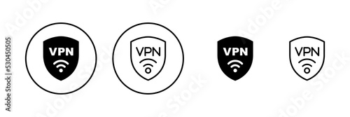 Vpn icon vector. Private network sign and symbol. virtual private network icon.