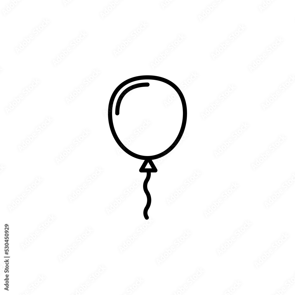Balloon icon for web and mobile app. Party balloon sign and symbol