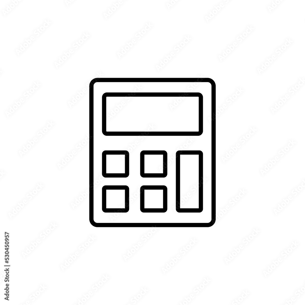 Calculator icon vector for web and mobile app. Accounting calculator sign and symbol. Calculator icon vector for web and mobile app. Accounting calculator sign and symbol.