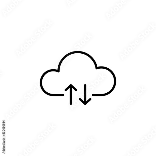 Cloud icon vector for web and mobile app. cloud sign and symbol