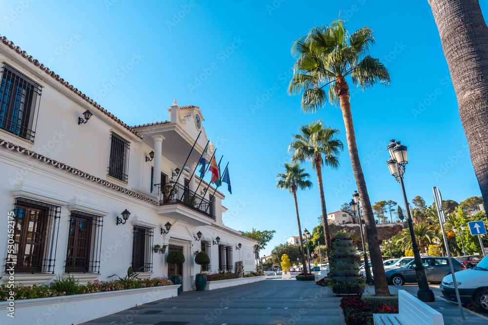 Beautiful town hall of the municipality of Mijas in Malaga. Andalusia