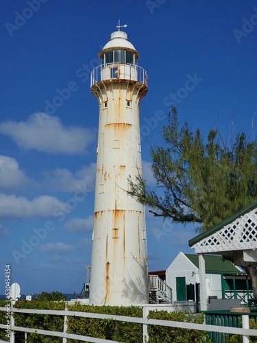 Historic Lighthouse Grand Turk Lighthouse Sky Building Tower Window
