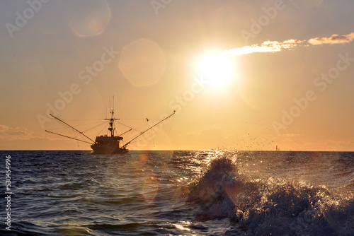 Beautiful fishing boats in British Columbia - some sunsets