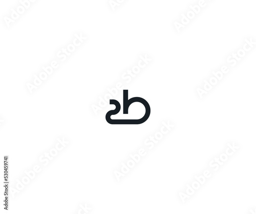 2B, B2, ZB, BZ initial logo monogram designs modern vector templates