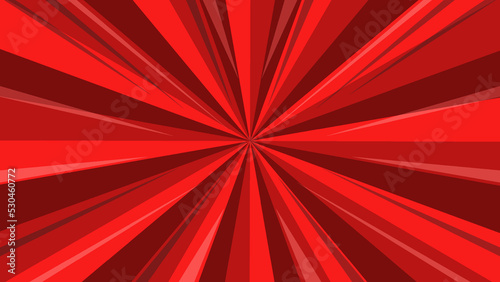 red sunburst background