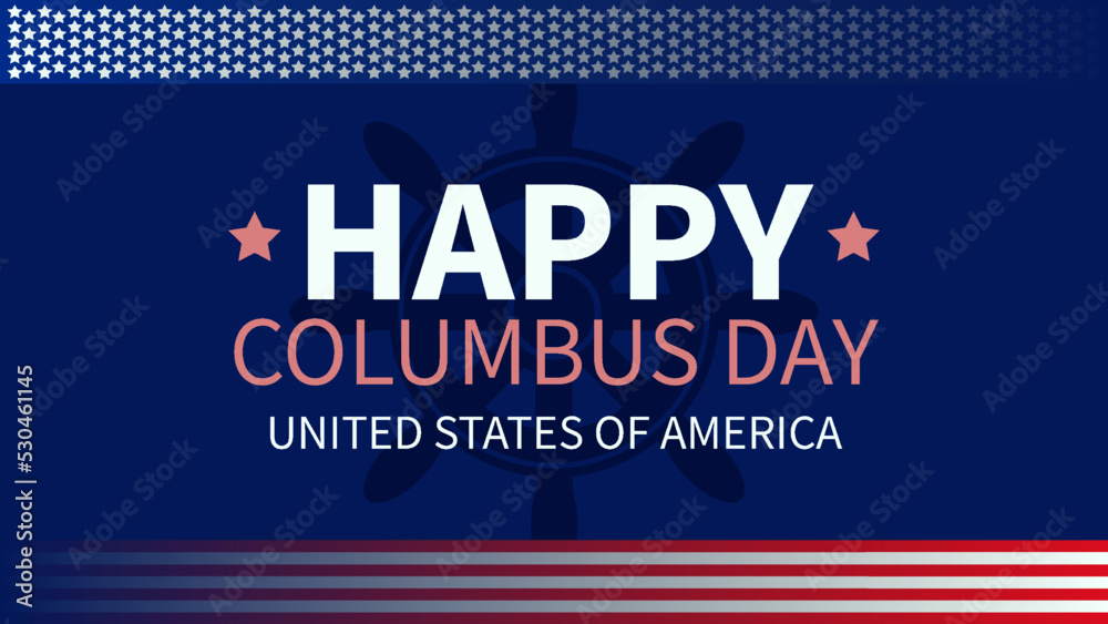 Fototapeta premium happy columbus day