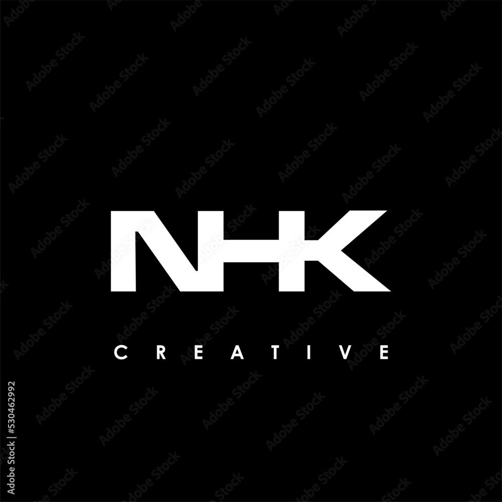 NHK Letter Initial Logo Design Template Vector Illustration NHK Letter Initial Logo Design Template Vector Illustration